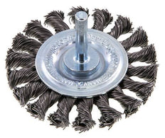 Staaldraad Gegolfde Ronde Staalborstel Diameter 75 mm/ As 6 mm