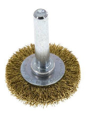 Messing Gegolfde Ronde Borstel Diameter 30 mm/ As 6 mm