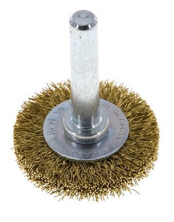 Messing Gegolfde Ronde Borstel Diameter 30 mm/ As 6 mm