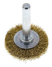 Messing Gegolfde Ronde Borstel Diameter 30 mm/ As 6 mm