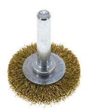 Messing Gegolfde Ronde Borstel Diameter 30 mm/ As 6 mm