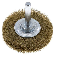 Messing Gegolfde Ronde Borstel Diameter 50 mm/ As 6 mm