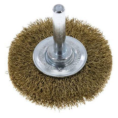 Messing Gegolfde Ronde Borstel Diameter 50 mm/ As 6 mm