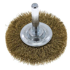 Messing Gegolfde Ronde Borstel Diameter 50 mm/ As 6 mm