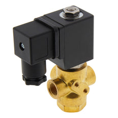 Solenoid Valve TP-DB 1/4'' 3/2 Way NO Brass FKM 0-2bar 24V DC