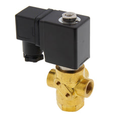 Solenoid Valve TP-DD 1/4'' 3/2 Way UN Brass FKM 0-0.8bar 12V DC