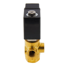 Solenoid Valve TP-DD 1/4'' 3/2 Way UN Brass FKM 0-0.8bar 12V DC