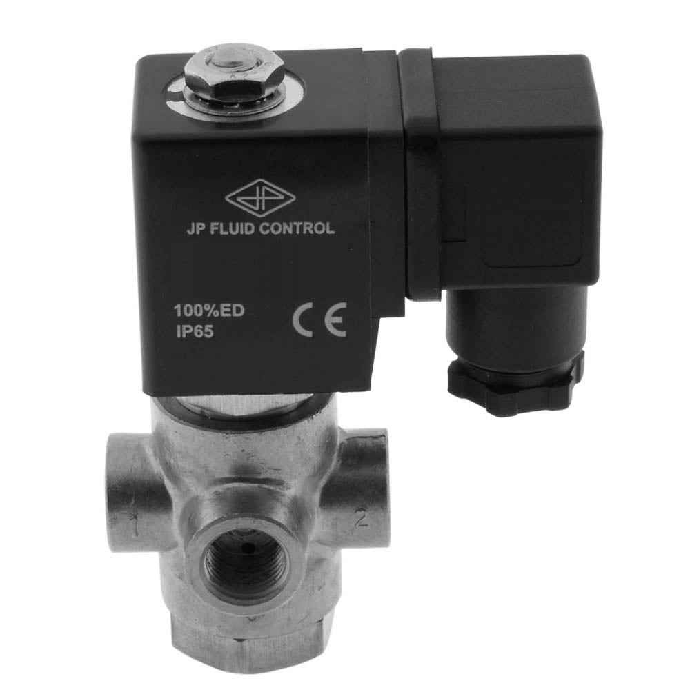 Solenoid Valve TP-DC 1/4'' 3/2 Way DI Stainless Steel FKM 0-3.5bar 380V AC
