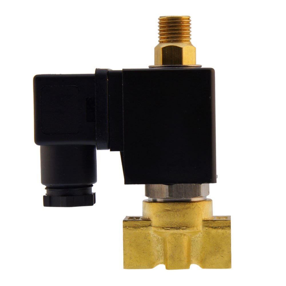 Magneetventiel TW-DB 1/8'' 3/2 weg NO messing FKM 0-6bar 380V AC