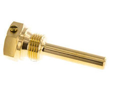 Koper Legering G 1/2 Inch Thermowell met Schroef voor 63mm Dompelbuis Max 160°C en 6 Bar