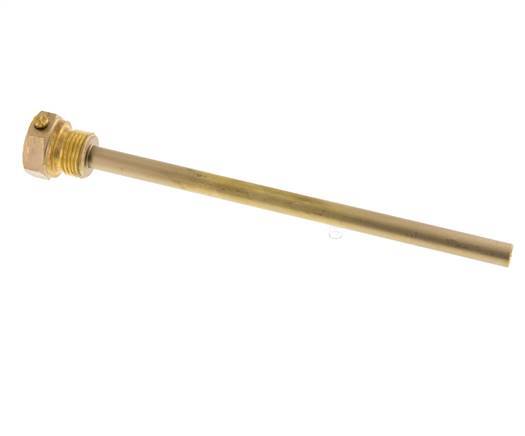 Koper Legering G 1/2 Inch Thermowell met Schroef voor 200mm Dompelbuis Max 160°C en 6 Bar