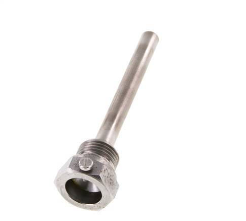 Staal St35 G 1/2 Inch Thermowell voor 100mm Dompelbuis Max 600°C en 25 Bar