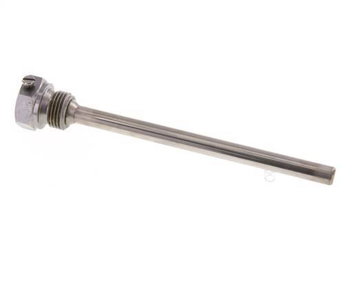 Staal St35 G 1/2 Inch Thermowell voor 160mm Dompelbuis Max 600°C en 25 Bar