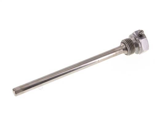 Staal St35 G 1/2 Inch Thermowell voor 160mm Dompelbuis Max 600°C en 25 Bar