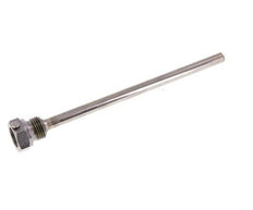 Staal St35 G 1/2 Inch Thermowell voor 200mm Dompelbuis Max 600°C en 25 Bar