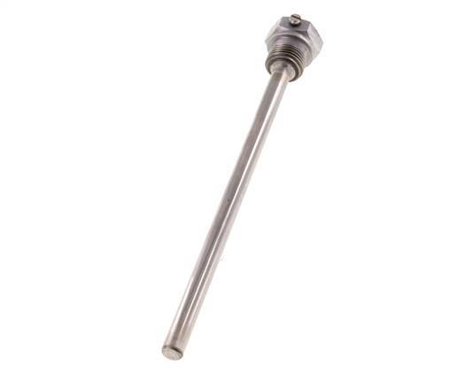 Staal St35 G 1/2 Inch Thermowell voor 200mm Dompelbuis Max 600°C en 25 Bar
