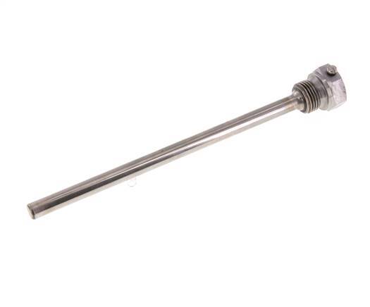 Staal St35 G 1/2 Inch Thermowell voor 200mm Dompelbuis Max 600°C en 25 Bar