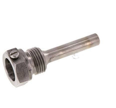 Staal St35 G 1/2 Inch Thermowell voor 63mm Dompelbuis Max 600°C en 25 Bar