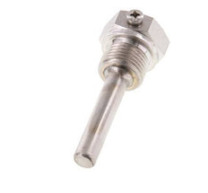 RVS G 1/2 Inch Thermowell met Schroef voor 63mm Dompelbuis Max 600°C en 25 Bar