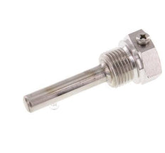 RVS G 1/2 Inch Thermowell met Schroef voor 63mm Dompelbuis Max 600°C en 25 Bar