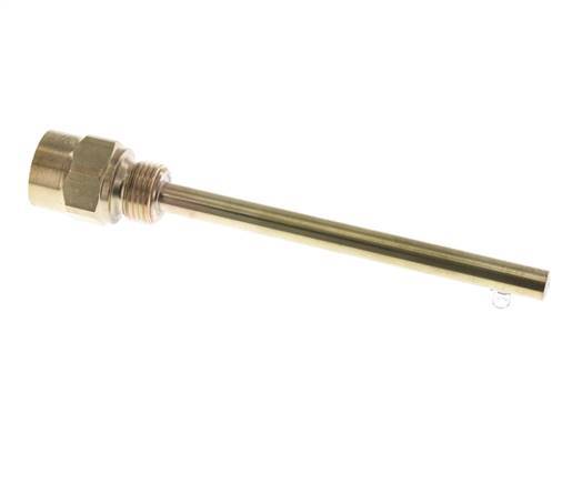 Koper Legering G 1/2 Inch Thermowell voor 160mm Dompelbuis Max 160°C en 6 Bar