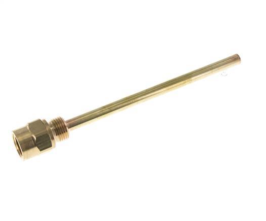 Copper Alloy G 1/2 Inch Thermowell for 200mm Stem Max 160°C and 6 Bars