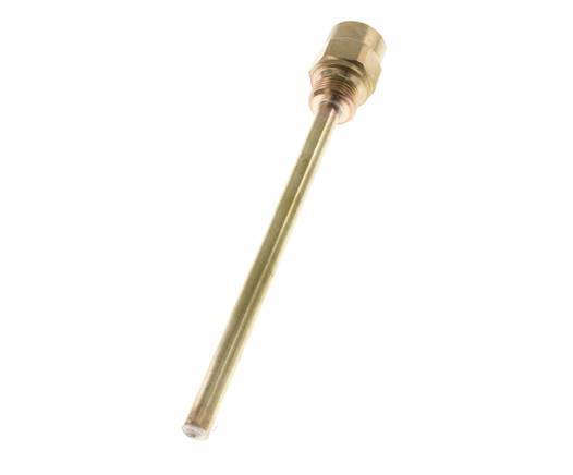 Copper Alloy G 1/2 Inch Thermowell for 200mm Stem Max 160°C and 6 Bars