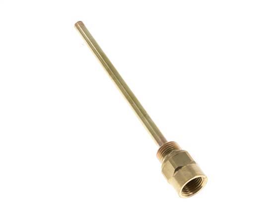 Koper Legering G 1/2 Inch Thermowell voor 200mm Dompelbuis Max 160°C en 6 Bar