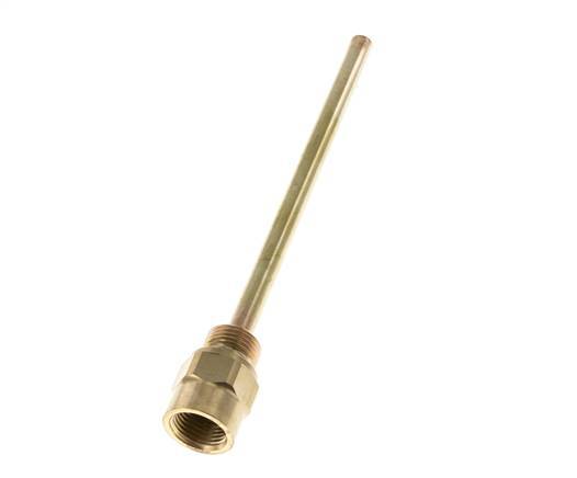 Koper Legering G 1/2 Inch Thermowell voor 200mm Dompelbuis Max 160°C en 6 Bar