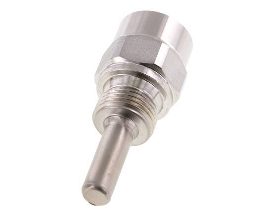 RVS G 1/2 Inch Thermowell voor 63mm Dompelbuis Max 600°C en 25 Bar