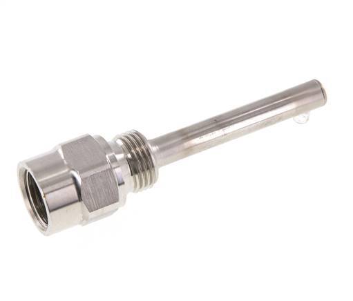 RVS G 1/2 Inch Thermowell voor 100mm Dompelbuis Max 600°C en 25 Bar