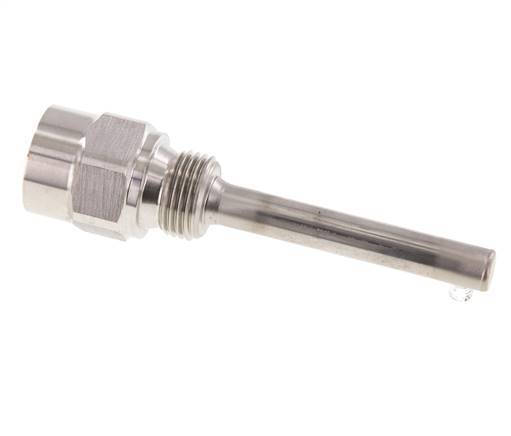 RVS G 1/2 Inch Thermowell voor 100mm Dompelbuis Max 600°C en 25 Bar