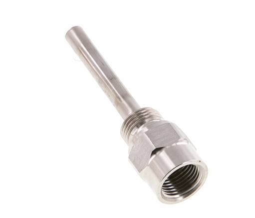 RVS G 1/2 Inch Thermowell voor 100mm Dompelbuis Max 600°C en 25 Bar