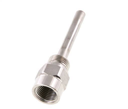 RVS G 1/2 Inch Thermowell voor 100mm Dompelbuis Max 600°C en 25 Bar
