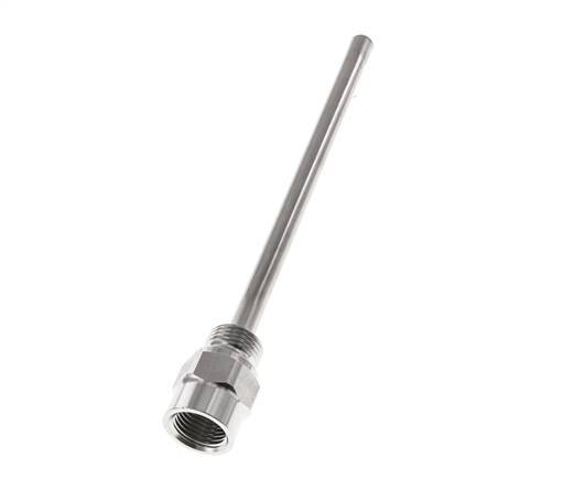 RVS G 1/2 Inch Thermowell voor 200mm Dompelbuis Max 600°C en 25 Bar