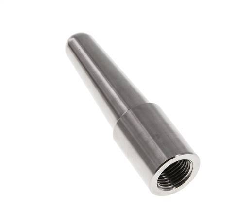 RVS Lasaansluiting Thermowell voor 100mm Dompelbuis Max 600°C en 25 Bar