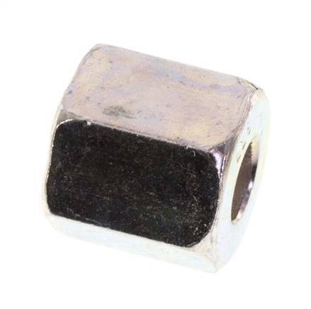 M10x1 x 5LL Zinc plated Steel Union nut for Cutting ring [10 Pieces]