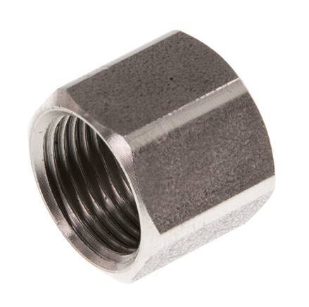 M12x1 x 8LL RVS Wartelmoer voor Snijring