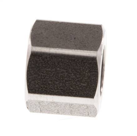 M12x1 x 8LL RVS Wartelmoer voor Snijring