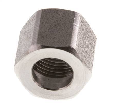 M12x1 x 8LL RVS Wartelmoer voor Snijring