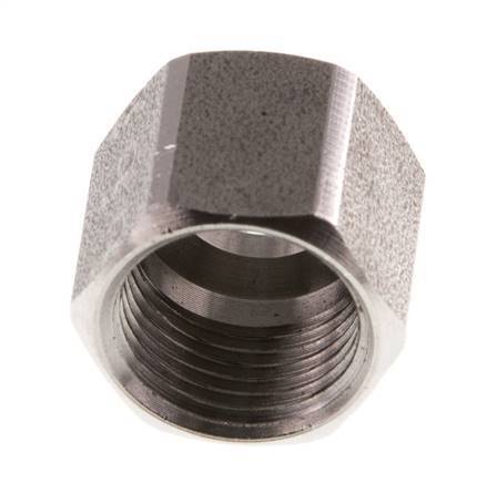 M12x1 x 8LL RVS Wartelmoer voor Snijring