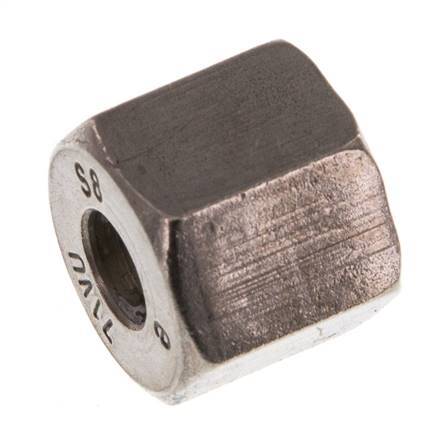 M16x1.5 x 8S RVS Wartelmoer voor Snijring