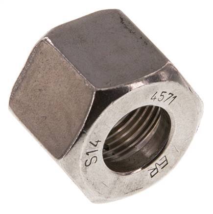 M22x1.5 x 14S RVS Wartelmoer voor Snijring