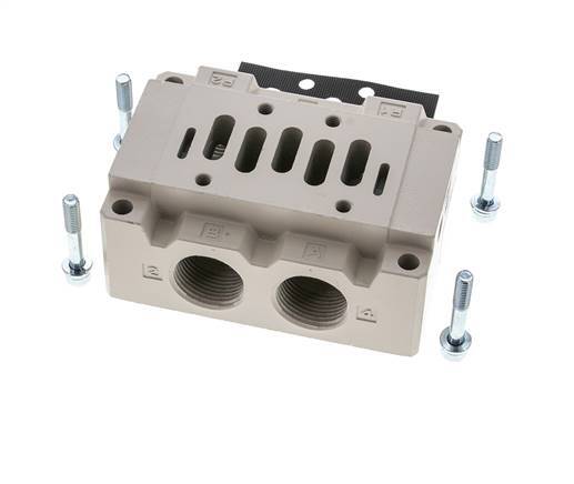 Basisplaat ISO 5599-1 Maat 2 G 3/4''