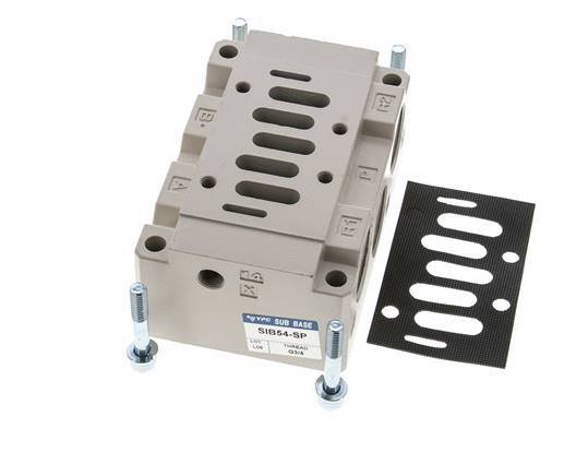 Basisplaat ISO 5599-1 Maat 2 G 3/4''
