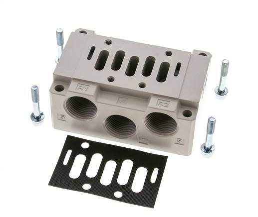 Basisplaat ISO 5599-1 Maat 2 G 3/4''