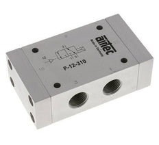 3/2 G1/2'' (G1/8'') Luchtgestuurd Ventiel ATEX 1-10bar/14-140psi Airtec