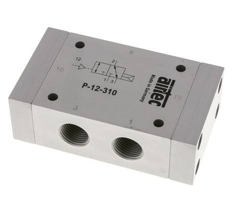 3/2 G1/2'' (G1/8'') Luchtgestuurd Ventiel ATEX 1-10bar/14-140psi Airtec