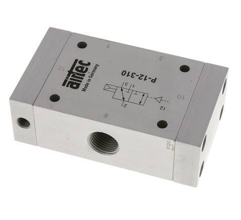3/2 G1/2'' (G1/8'') Luchtgestuurd Ventiel ATEX 1-10bar/14-140psi Airtec