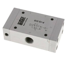 3/2 G1/2'' (G1/8'') Luchtgestuurd Ventiel ATEX 1-10bar/14-140psi Airtec